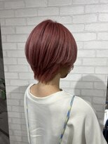 ビスイル 秋葉原店(Vis ill) ハンサムショート/ケアブリーチ/ピンク/透明感/透け感カラー