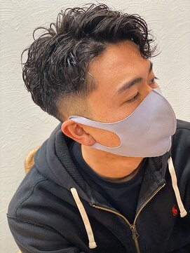 スウェル 船橋店(Swell) ハイライト/マッシュパーマ/束感/波巻き/メンズ