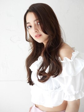 ラフィス ヘアー ロビン 名古屋店(La fith hair robin) 【La fith】マロンブラウン×ゆるふわロング
