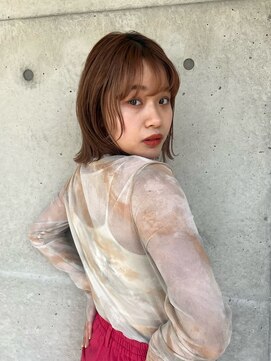 シエル 一社(cher) 伸ばしかけ外ハネボブ。