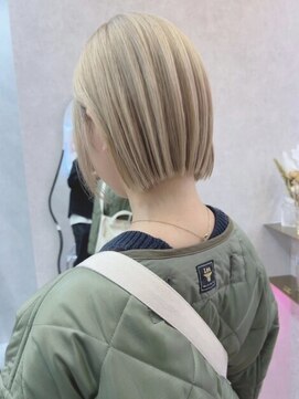 ロンドカスティーヨ 四日市(Lond castillo) 【futaba】ハイトーンボブ/ブリーチカラー