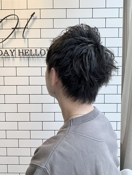 オールデイハローズ(ALL DAY HELLO'S) 束感ナチュラルショート【河原町】３０代ニュアンスモテパーマ