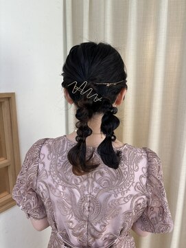 ソノ(sono) ツイン ツインポニー ツインアレンジ イベント 参列ヘア