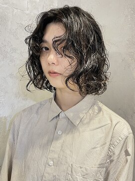 リフデザインラボビオ(riff design labo bio) ボブ/ニュアンスパーマ/くせ毛パーマ/パーマボブ