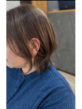 エメヘアデザイン ルイス(Aimer Hair Design Lewis) 白髪ぼかしハイライト/弘前市