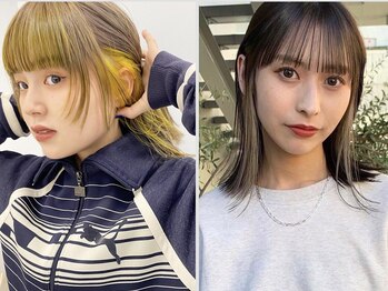 ローウェ 青山 表参道(Louwe)の写真/トレンドの韓国風hairにあわせた透明感カラーやインナーカラーが人気＊プチプラだからずっと通える[青山]