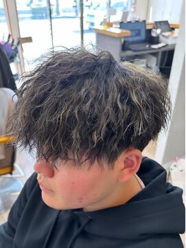 テーラヘアー つくば研究学園店(TELA HAIR) メンズツイスパメッシュハイライト『TELA HAIR つくば研究学園』