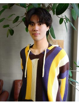 ニール シトロン 名古屋 伏見 丸の内(NEELU citron) センターパート/シャドウパーマ/ニュアンスパーマ/メンズカット