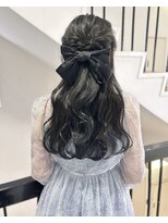 アクシス 栄店(`AXIS)&nbsp;[Rinoka] 美髪Olive black + girly halfup arrange