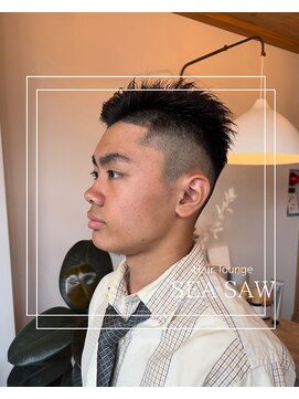 シーソー(SEA SAW) メンズショート/フェード/バーバー/学生/ツーブロック/刈り上げ