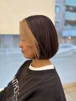 フレア(FLAiR)&nbsp;30代40代白髪ぼかしフェイスフレーミングボブスタイル