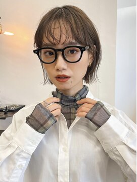 フォト 新宿(foto) くびれボブ/前髪パーマ/オリーブベージュ