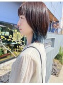外ハネボブ｜エンドカラー｜ターコイズブルー
