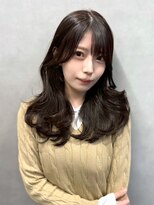 ジエクト カナウ(The Ect canow)&nbsp;【小顔レイヤーカット】くすみベージュ/暗髪/韓国風巻き