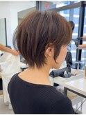 ショートボブ/暗めカラー/髪質改善/デザインカラー