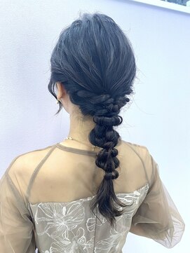 プルクラギンザ(PulchraGINZA) 編みおろし/ヘアセット/三編み込み/結婚式