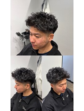 リーブルサニー(Libre Sunny) アクティブパーマ×フェード