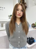 透明感 グレージュ 1ブリーチ ケアブリーチ 20代30代