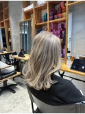 白髪ぼかしグレーベージュ