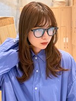 ラフ フロム ガーデン(Laf from GARDEN) ミディアム/レイヤーカット/顔周りカット/ベージュ/透明感カラー