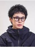 メンズカット無造作黒髪スパイキーショート刈り上げビジネス流行