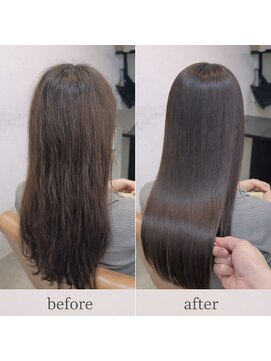 ソア 武蔵小杉(SOAR) 前髪アンブレラカラーでピンクベージュにイメチェン