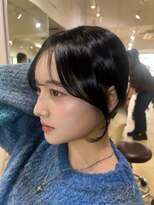 ユーフォリア 新宿店(Euphoria)&nbsp;【Euphoria SHOKI】盛れる顔まわりカット×ブルーブラック