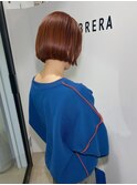 コーラルオレンジ　ボブ