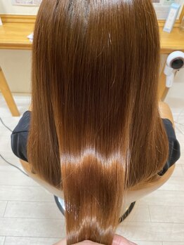 ミミ ヘアーサロン(Mimi)の写真/これからも髪を楽しめる”酸性縮毛矯正”でくせ毛・うねりのお悩みを自然な美髪へ!!