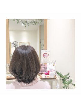 ナノハナ 鹿沼で唯一本格ヘッドスパが出来る美容室　シンプルボブ