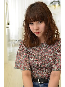 アドラーブル 長岡リップス旭岡店(adorable) Cカーブ無造作セミディでエレガントな仕上がり