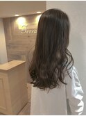 【Terrace】ロング×寒色系ベージュ