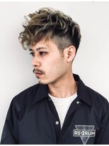 トルネード(TORNADO) 大人外国人風ハイライト アップバングツーブロック刈り上げ