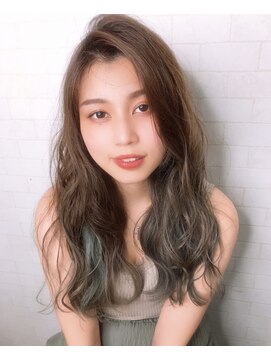 ニスル センター南店(NISURU） 似合わせカット/大人ガーリー/ダークアッシュ/着物/センター南