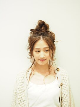倶楽部ヘアーズ 醍醐本店(HAIR'S) カジュアルお団子ヘアアレンジ/京都/伏見/醍醐/30代/40代/50代