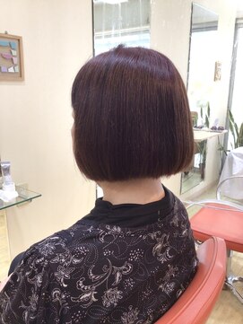 エイチエアー アルファ H'air alfa つつじヶ丘北口店 ピンクブラウンボブ