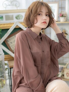 カバーヘア ブリス 戸田公園西口店(COVER HAIR bliss) フェザーパングくせ毛風韓国風大人ボブa戸田公園20代30代40代