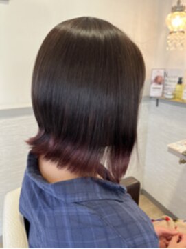 オッジ ヘアー 深谷店(Oggi Hair) 裾カラー×ルビー