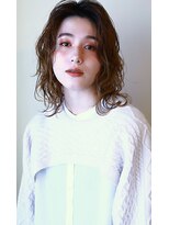 クシュ 所沢東口店(kusyu...) オリーブグレージュロングレイヤー/ロングボブ/コリアンスタイル