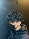 マッシュ×ツイストパーマ