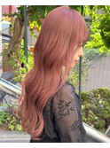 ベージュピンク_チェリーピンク_レイヤーロング
