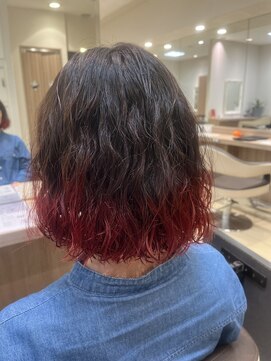 アッシュ 鷺沼店(Ash) パーマ×裾カラー