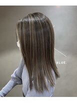 ブルー(BLUE.) コントラストハイライト