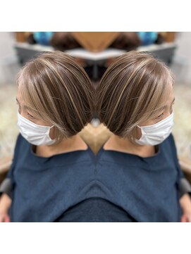 ワールドオーダー 天王寺店(WORLD ORDER) 白髪活かしハイライト