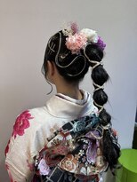 たさわ堂&nbsp;☆成人式、卒業式ヘアアレンジ☆和装に合う玉ねぎポニー【田村】