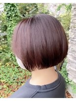ルプラ ガーデン(le-pla garden)&nbsp;前下がりボブ#ショートボブ#レッドブラウン#ブリーチなし#豊橋