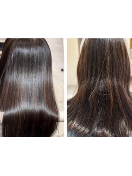 ケア特化サロンだからこそできる“質感・ツヤ”にこだわった縮毛矯正！他店で断られた方も施術可能です◎