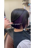 ボブインナーパープル