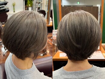 ムード 金沢文庫([mu;d])の写真/カラーをすること自体が髪質再生に☆他にはない[薬剤]と[技術]で、白髪染めも驚きの仕上りに♪[金沢文庫]