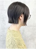 <耳かけボブ大人ボブコンパクトボブ切りっぱなしボブOL30代40代1
